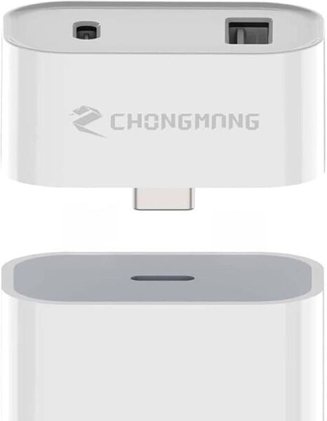 USB C-USBメス2で1コンバーターアダプターType C 20W