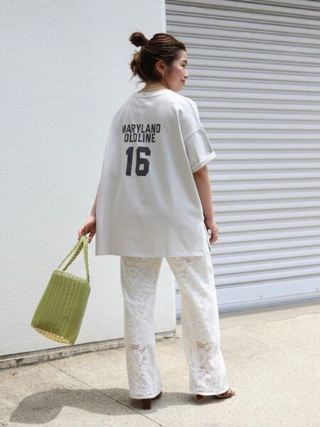 SLOBE IENA レースフレアパンツ
