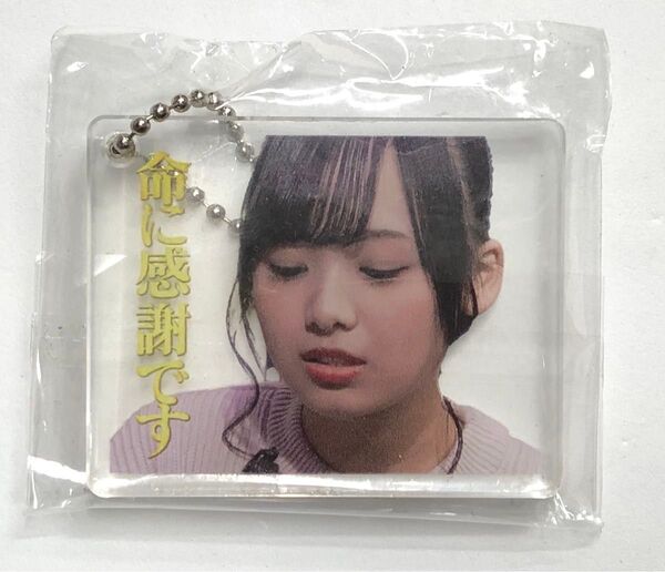 未使用品 日向坂46 日向坂で会いましょう 名場面キーホルダー 濱岸ひより 命に感謝です