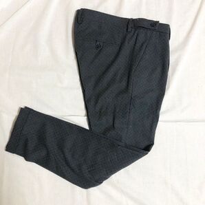 MICHAEL COALワンプリーツ総柄テーパードスラックス イタリア製S〜M