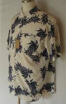 KOJIMA GENES 児島ジーンズ 新品 アロハ パイナップル ワークシャツ マチ付 総柄 RNB-264 Ｂ 岡山児島産 ALOHA WARK SHIRT アメカジ 日本製_画像4