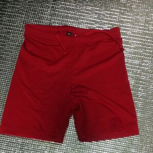 サッカーパンツ 150㎝ ショートパンツ アンダーパンツ ショートレギンス 赤 ハーフパンツ