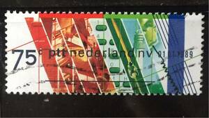 オランダ切手★ PTT活動 (テレビ塔、通信技術、郵便、電話) 1989年