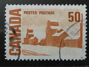 カナダ切手★ J.エンソルの夏の店(穀物エレベーター) 1967年