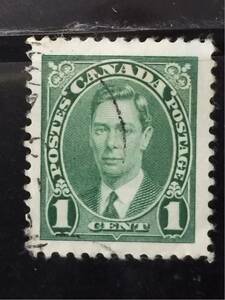 カナダ切手★ジョージ6世 1セント 1937年