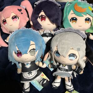 あおぎり高校 ココぎゅっと! ぬいぐるみ メイド ver 音霊魂子 千代浦蝶美 春雨麗女 山黒音玄 ぷわぷわぽぷら ぬいぐるみ