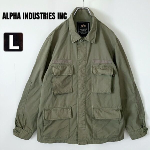 ALPHA INDUSTRIES INC/アルファ★ミリタリージャケット★メンズL