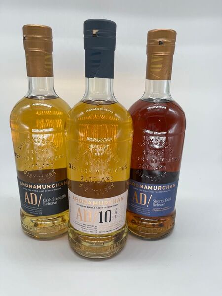送料無料!アードナムルッカン10年・シェリーカスク・カスクストレングス飲み比べ3本セット!700ml3本スリーリバーズ正規品!