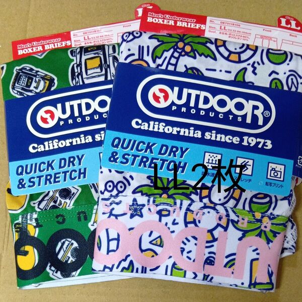 OUTDOOR ボクサーブリーフ メンズLLサイズ2枚セット