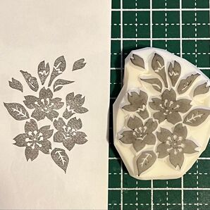 消しゴムはんこ 桜