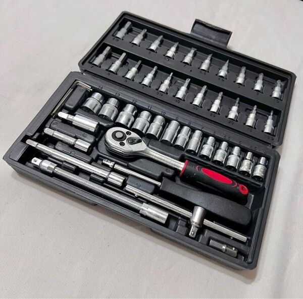 ソケットレンチ 46点 工具セット DIY メンテナンス まとめ売り