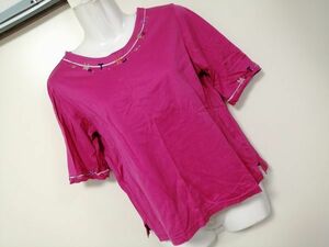 jjyk3-1518 ■ Venticello ■ ヴェンティチェッロ Tシャツ カットソー トップス 半袖 コットン ピンク M～L