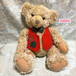 Mfd for and Hallmark red the best butterfly necktie bear soft toy hole Mark bear Showa Retro fancy teddy bear that time thing * laundry ending 