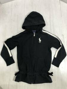  Kids Ralph Lauren sweat parka black color size inscription 6 America buying attaching goods child old clothes RALPH LAUREN