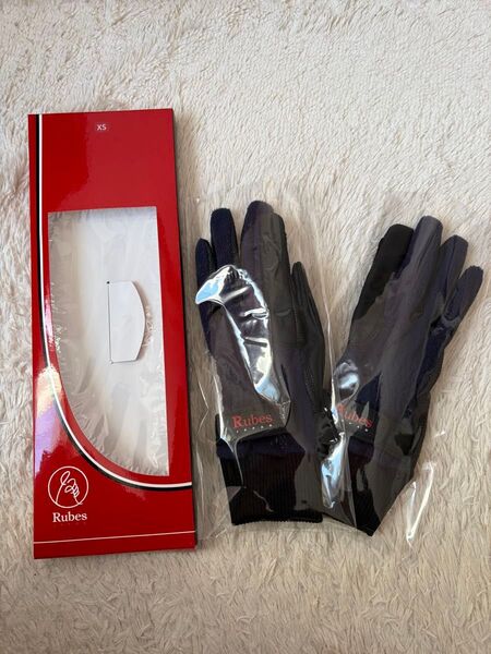 ルーベスRubes乗馬用WINTER GLOVE【Navy】サイズXS