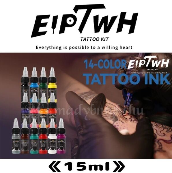タトゥーインク 14種類(15ml) タトゥーマシン タトゥー アート