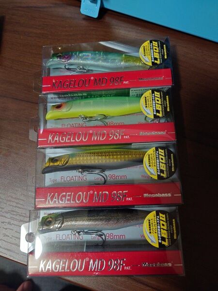 メガバス カゲロウ 98 MD オリカラ 4本セット