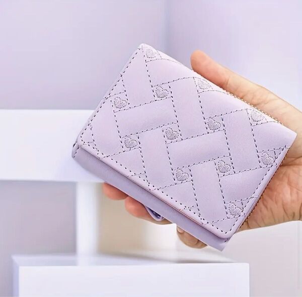 ミニ財布 パープル 小銭入れかわいい可愛い財布 キッズ子どもプレゼント コンパクト ミニウォレット