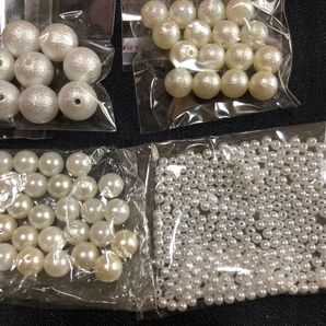 パールビーズ まとめ売り ホワイト ハンドメイド アクセサリー
