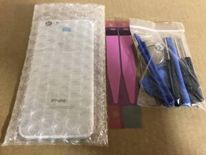  new goods iPhone 6 combined use 7 type back panel silver color repair for exchange custom tool attaching Tokyo same day shipping 