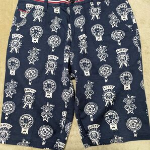カステルバジャック スポーツ 総柄 ハーフパンツ ネイビー メンズS