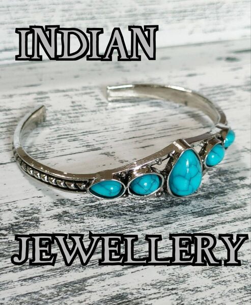ターコイズ バングル ナバホ族 燻し インディアンジュエリー シルバーアクセサリー ヴィンテージ ホピ ズニ ブレスレット