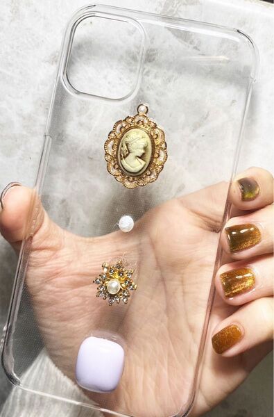 カメオ アンティーク クリアケース iPhoneケース