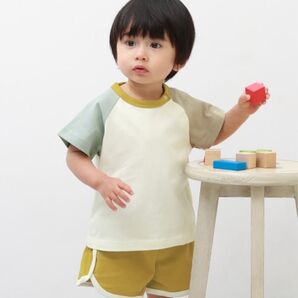 【美品】デビロック ベビー 配色Tシャツ&パンツセット