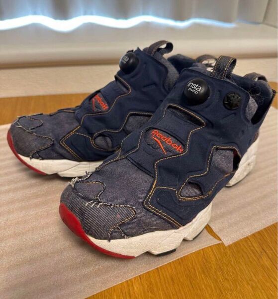 Reebok INSTAPUMP FURY OG デニム ポンプフューリー 28 今日だけ値下げ
