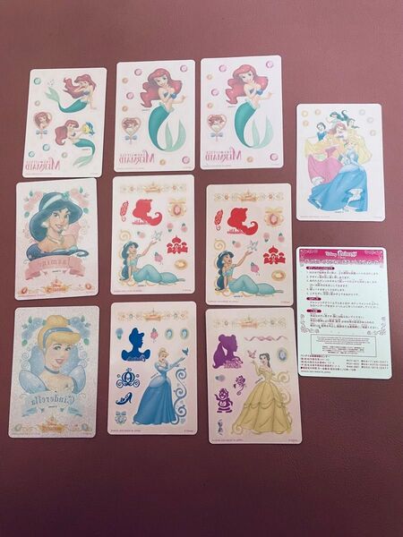 ディズニープリンセスボディーペイントシール