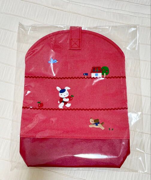 新品 ファミリア シューズバッグ レッド