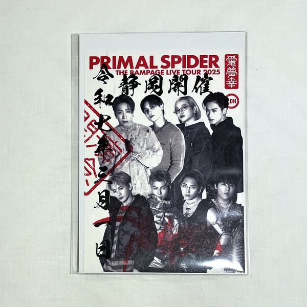 THE RAMPAGE ランペ【3/1静岡】PRIMAL SPIDER 御楽印2枚セット/B