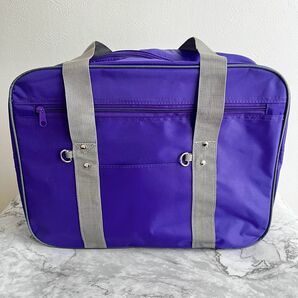 スクールバッグ スクバ 紫 ボストン パープル トート 大容量 ギャル スクールバッグ