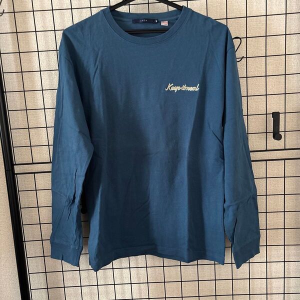 CPFM Keep it real ロゴ刺繍ロングTシャツ Mサイズ ブルー系