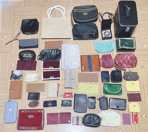 ポーチ 財布 がま口 キーケース 小銭入れ 巾着 バニティーケース 道具入れ 昭和レトロ セカンドバッグ