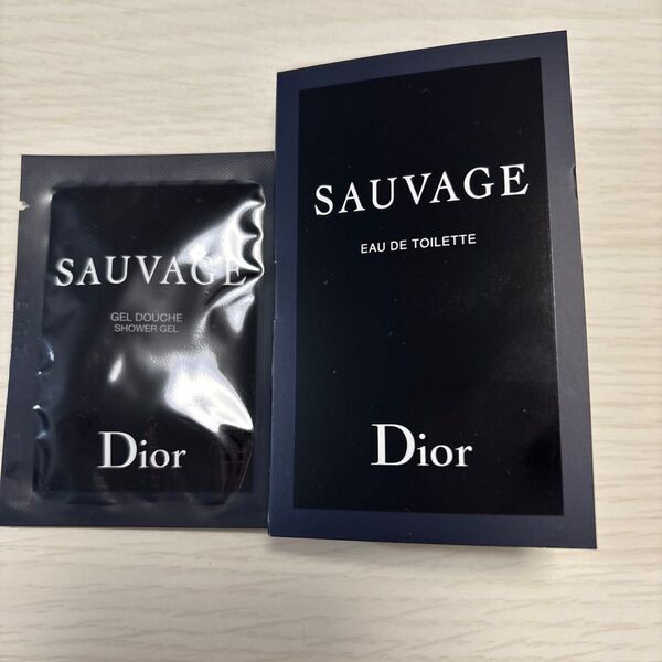 Dior SAUVAGE オードゥトワレ、シャワージェルサンプル