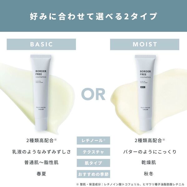 BORDER FREE ボーダーフリー マルチフェイシャルクリーム BASIC