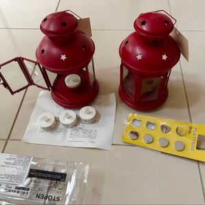 ROTERA 赤いランタン 2個セット IKEA