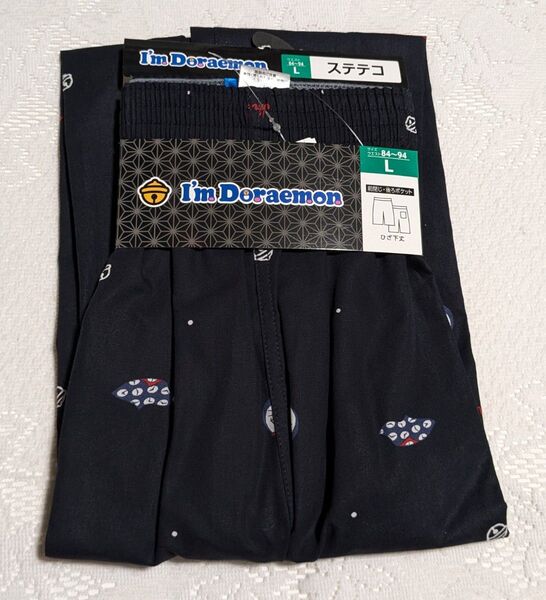 ドラえもん タイムふろしき柄 メンズ ステテコ ルームパンツ Lサイズ 綿100% 新品