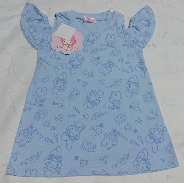 送料込み サンリオ マイメロディ 女の子 キッズ 肩開き Tシャツ 110サイズ 新品未使用