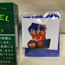 コカコーラ　マクドナルド［2002年サッカーワールドカップ記念ピンバッチ］非売品［未開封コレクション保管品・現状現品渡し］_画像1