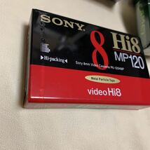 SONY［H i8］MP120［ビデオテープ未開封保管品3個セット）倉庫長期保管品・現状現品渡し_画像4