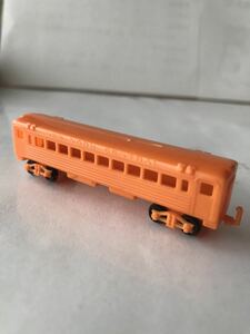 # approximately 40 year front kerog extra train row car plastic model Mini pra that time thing # extra Shokugan eraser former times Showa Retro Glyco old at that time forest .