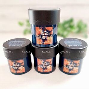 ジョンズブレンド キンモクセイ フレグランスジェル缶 MUSK OSMANTHUS( ムスクオスマンサス 金木犀 )4点セット