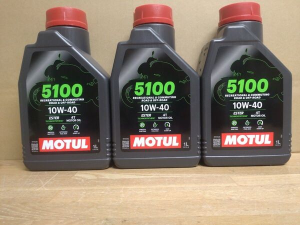 モチュール MOTUL 5100 4T MA2 10w40 1L 3缶 3本セット 国内正規品
