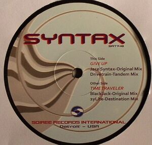 新品未使用 Jace Syntax/Blackjack -Give Up/Time Traveller-　 12inchレコード　送料無料 (0493)