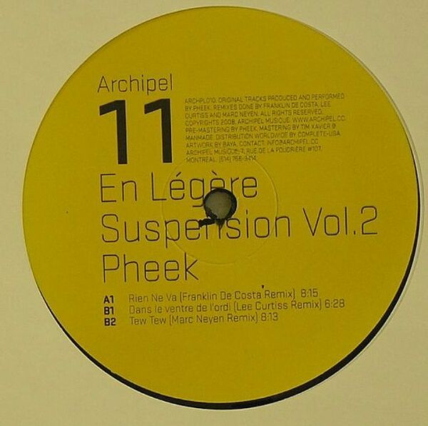 新品未使用 Pheek / En Legere Suspension Vol.2 12inchレコード　送料無料 (0754)