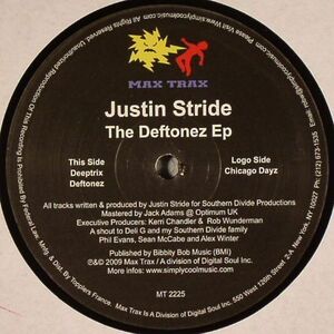新品未使用 Justin Stride / The Deftonez EP 12inchレコード　送料無料 (0434)
