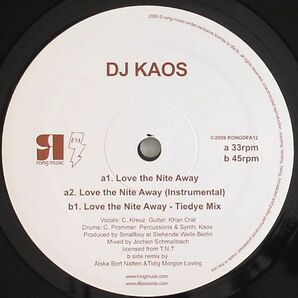新品未使用 DJ Kaos / Love The Nite Away 12inchレコード　送料無料 (0505)