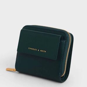 CHARLES & KEITH ミニ財布 グリーン